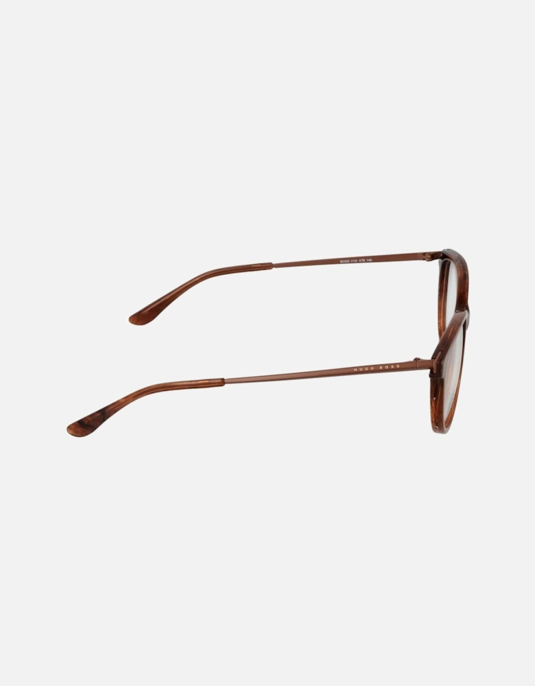 Full-Rim Rectangle Acetate Frame Glasses Women - Brown