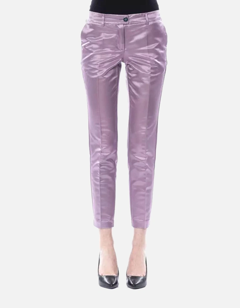 Tailored Pants with Four Pockets Women - Purple Jeans
