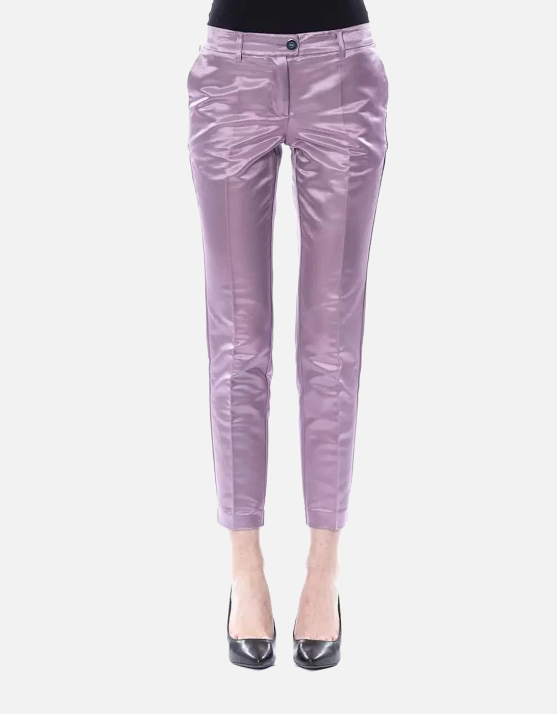 Tailored Pants with Four Pockets Women - Purple Jeans, 4 of 3