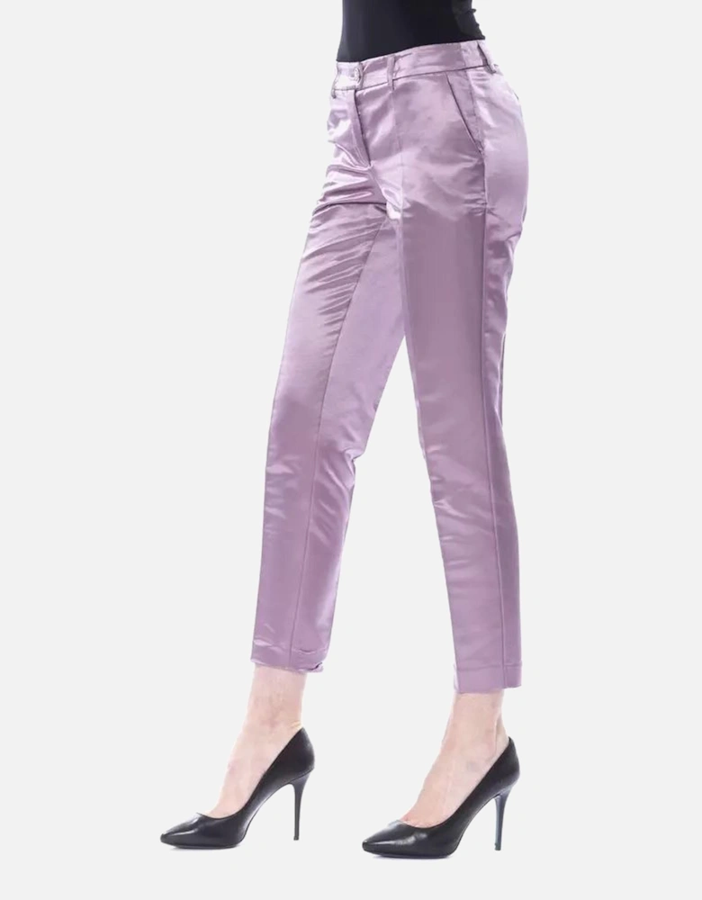 Tailored Pants with Four Pockets Women - Purple Jeans