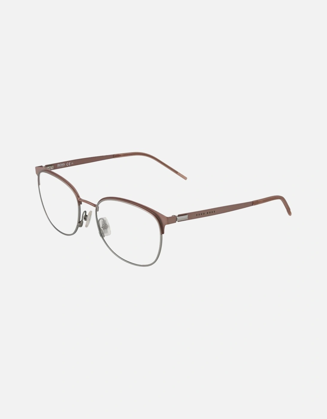 Full-Rim Rectangle Stainless Steel Frame Glasses Women - Pink, 6 of 5