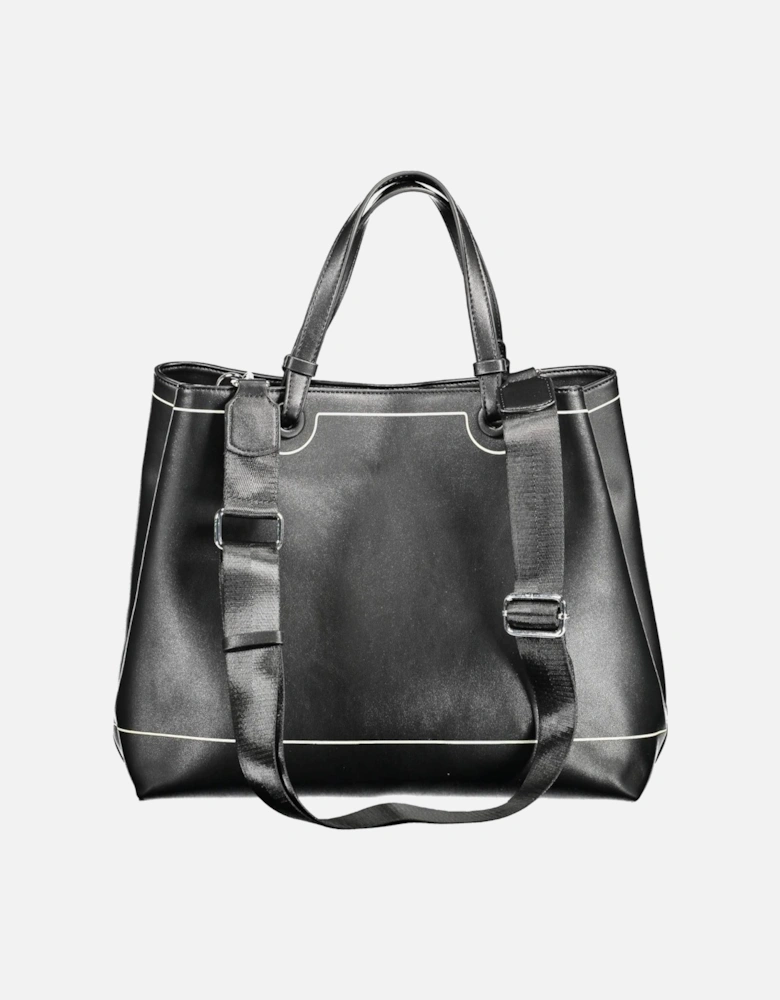 Sophisticated Shoulder Bag with Contrasting Details Women - Black