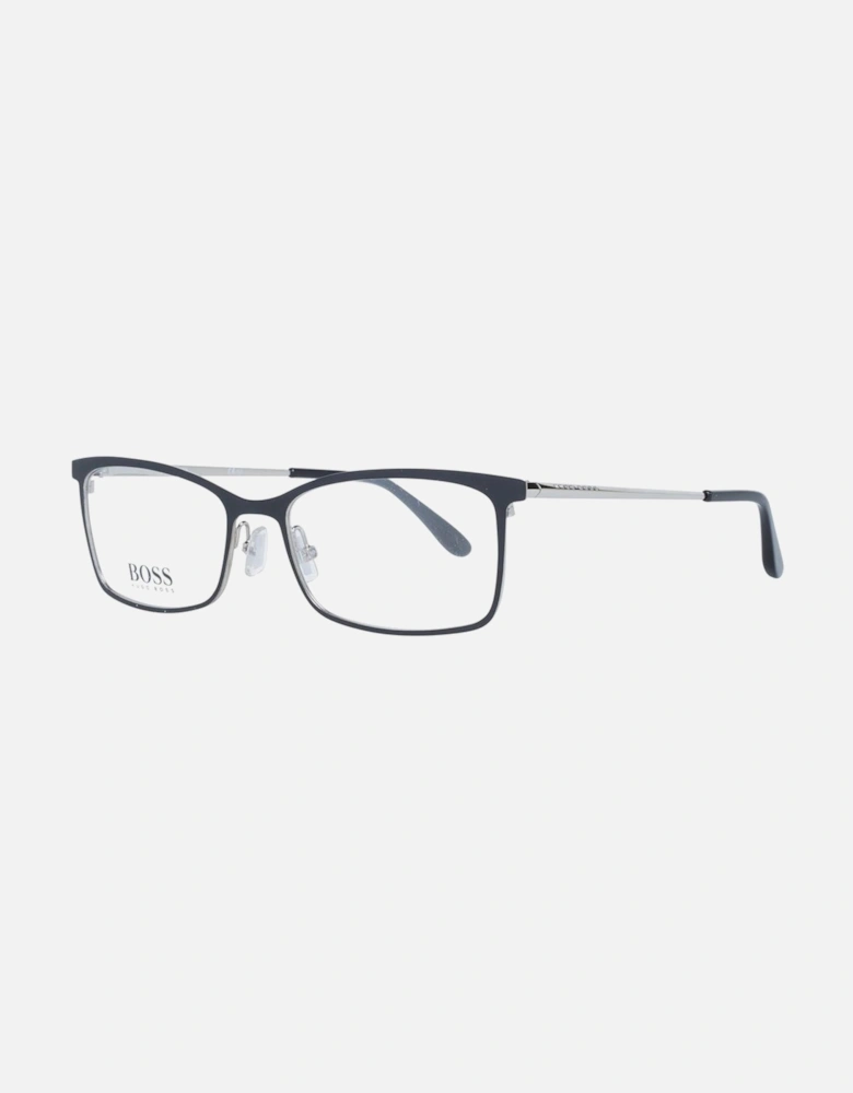 Rectangle Full-Rim Metal Frame Glasses Women - Black
