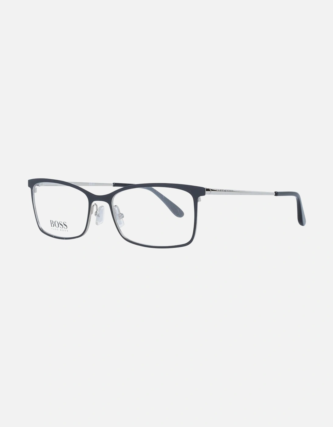 Rectangle Full-Rim Metal Frame Glasses Women - Black, 4 of 3