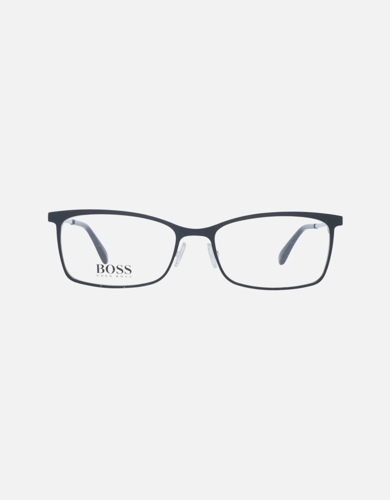 Rectangle Full-Rim Metal Frame Glasses Women - Black