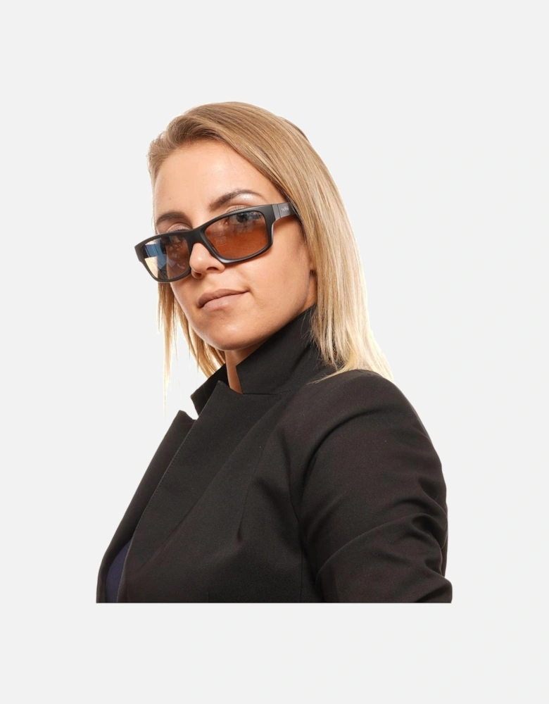 Trapezium Photochromatic Polarized Full-Rim Sunglasses Unisex - Black