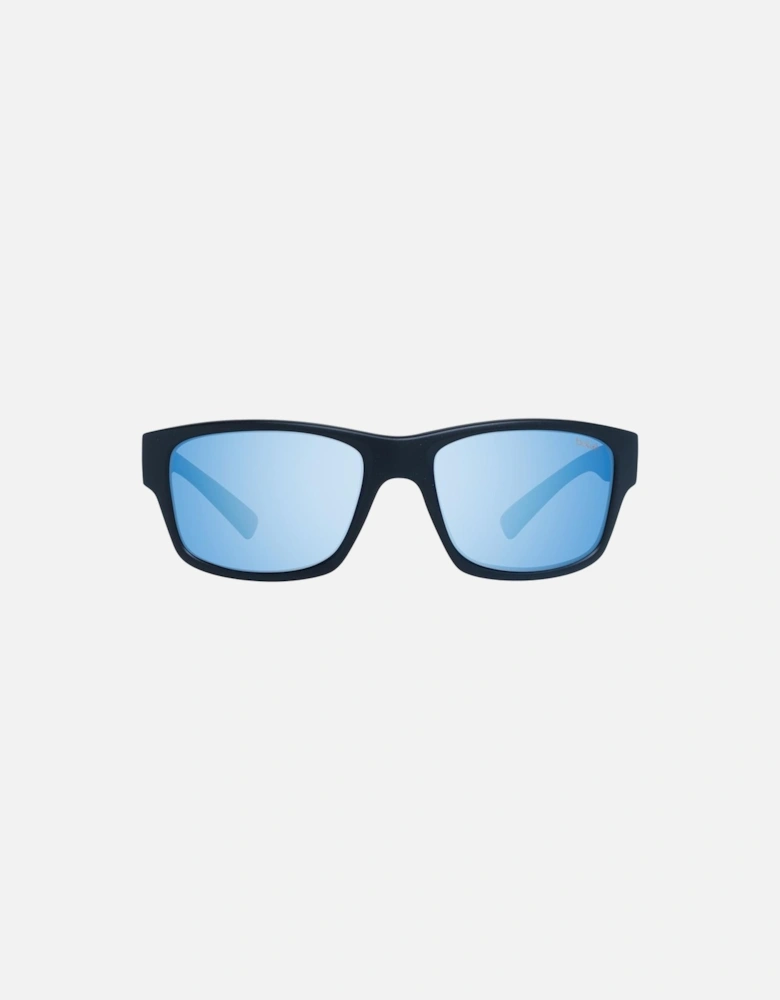 Trapezium Photochromatic Polarized Full-Rim Sunglasses Unisex - Black