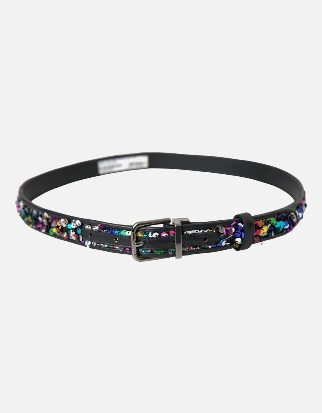 Sequin Buckle Belt Women - Black