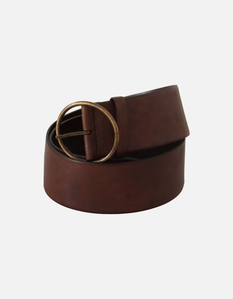 Wide Leather BeltModel Women - Brown