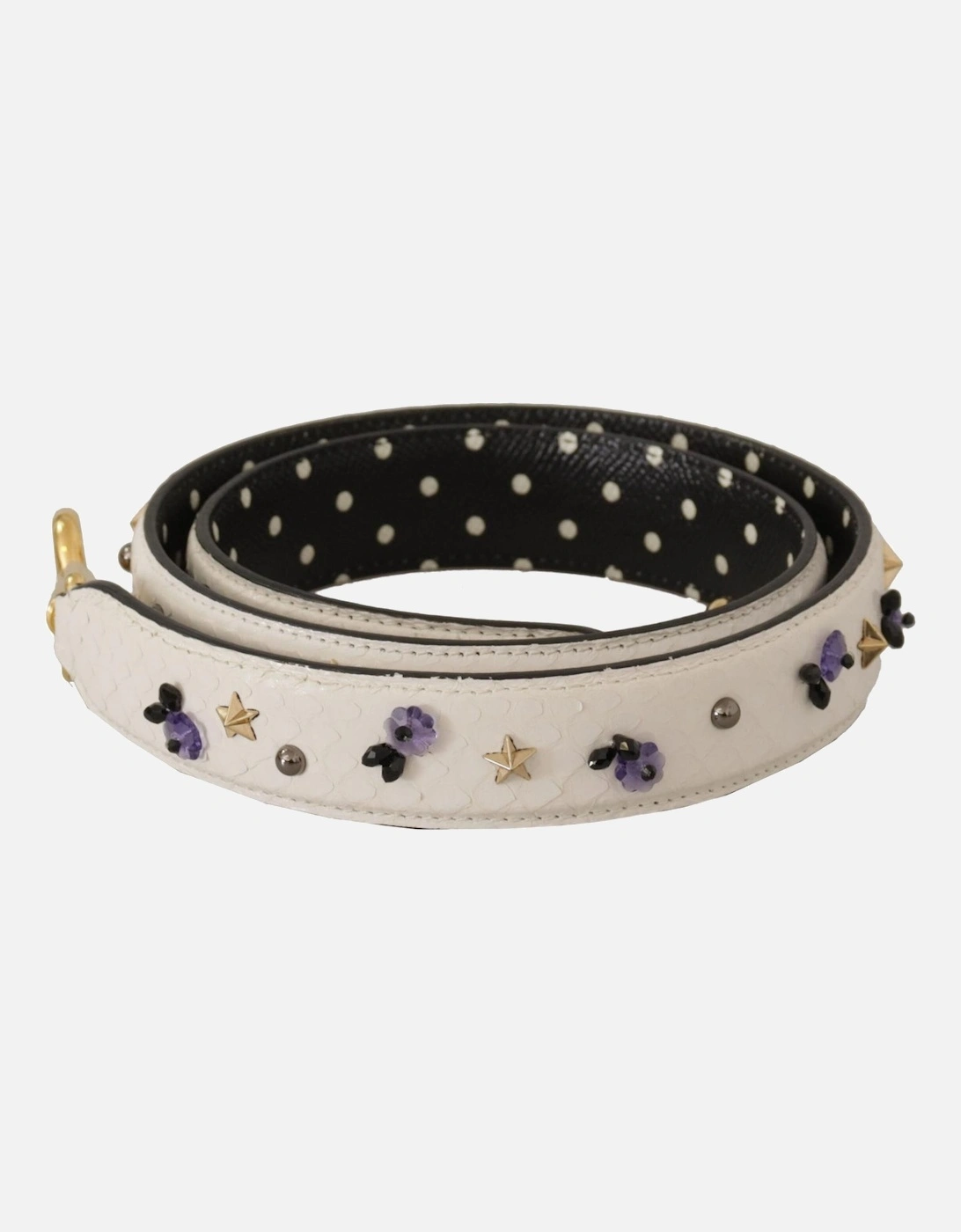 Floral Star Leather Bag Strap Women - White, 5 of 4