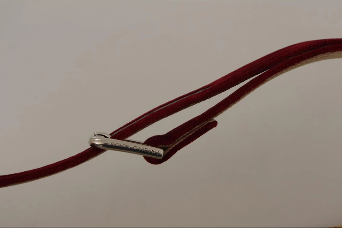 Velvet Belt Red Women