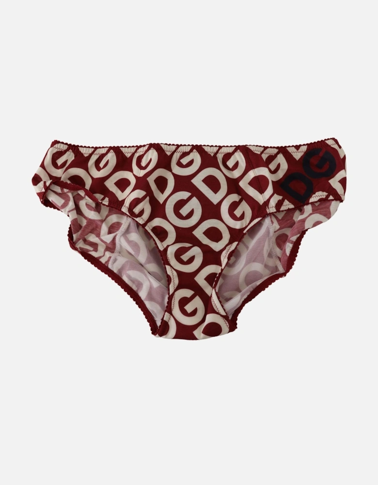 DG Logo Print Bikini Briefs Women - Multicolor Swimwear
