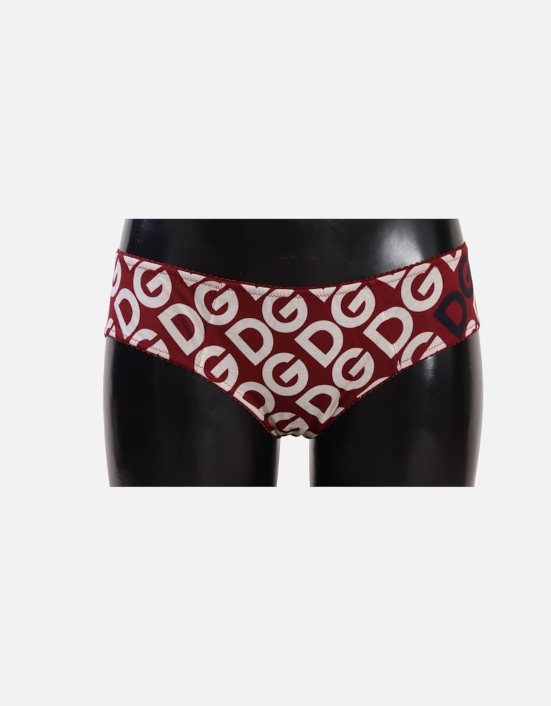 DG Logo Print Bikini Briefs Women - Multicolor Swimwear