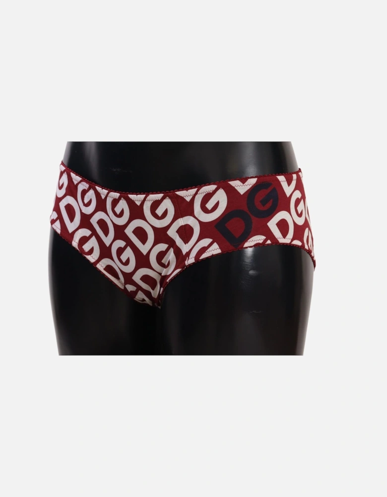 DG Logo Print Bikini Briefs Women - Multicolor Swimwear
