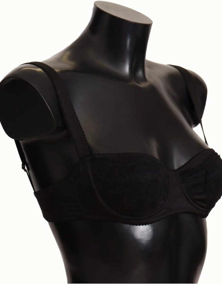 Lace Balconette Bra Black Women Underwear