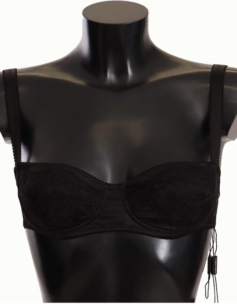 Lace Balconette Bra Black Women Underwear