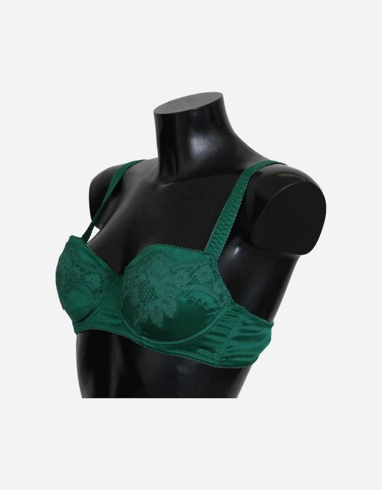 Lace Trim Underwire Bra Style BIK235 Women - Green Underwear