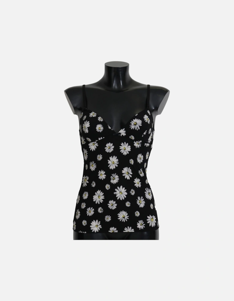 Dolce Gabbana Camisole Daisy Print Women - Black Sleepwear