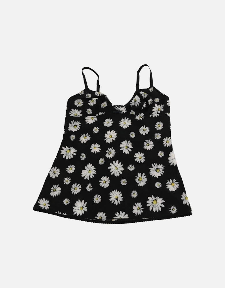 Dolce Gabbana Camisole Daisy Print Women - Black Sleepwear