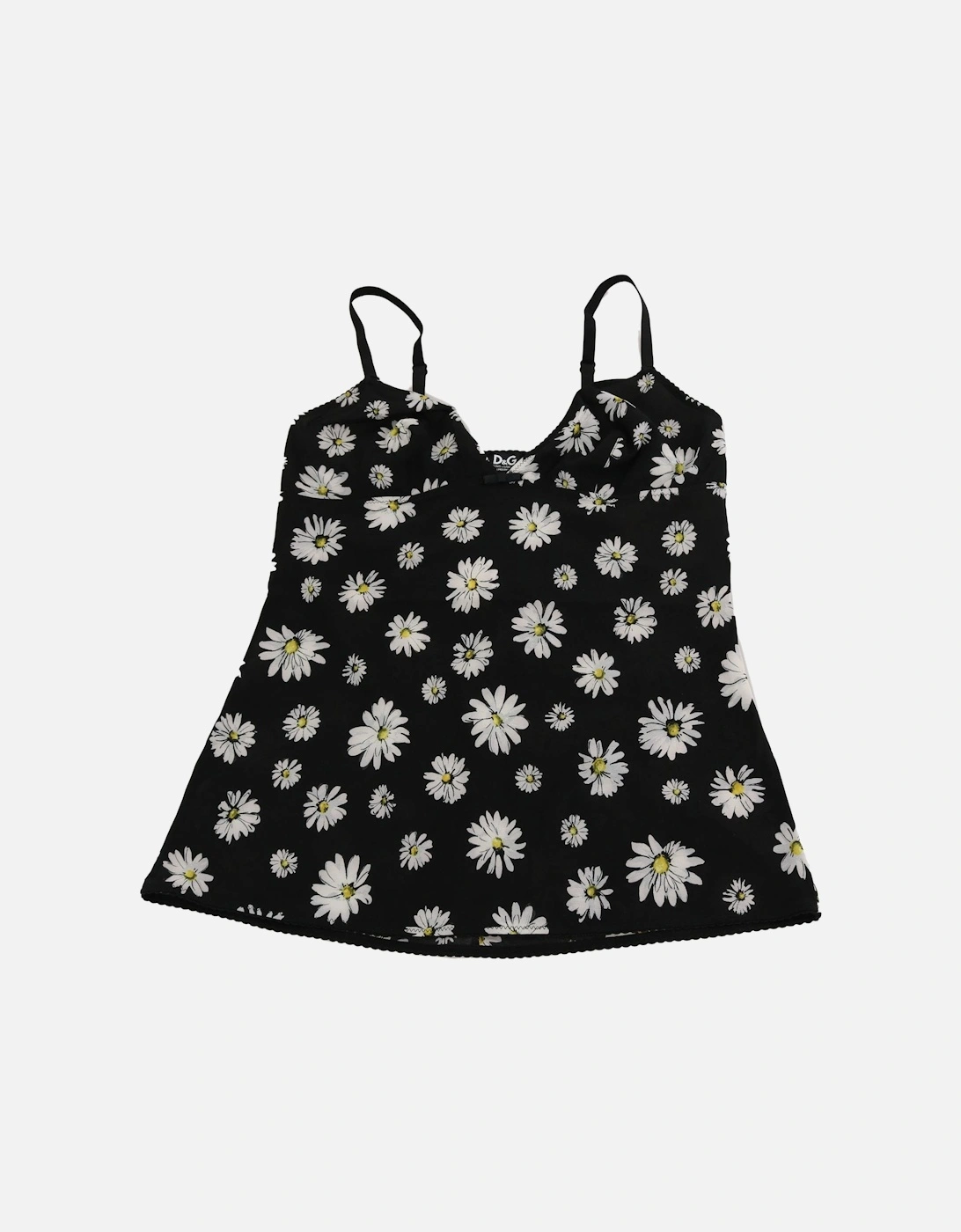 Dolce Gabbana Camisole Daisy Print Women - Black Sleepwear