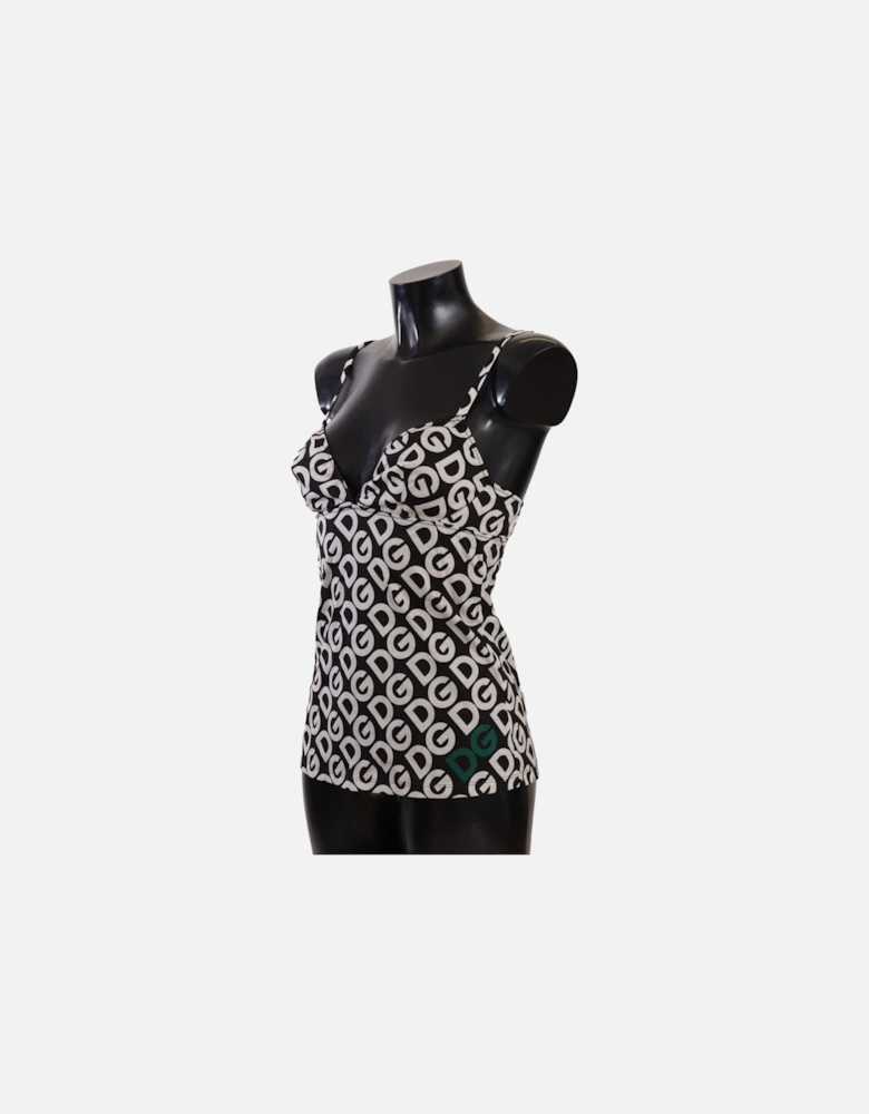 Dolce Gabbana Sleeveless Top Women - Blackwhite Swimwear