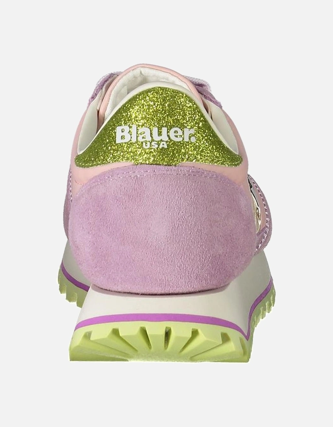 Leather Crossbody Bag with Gold-tone Hardware Women - Pink Sneakers