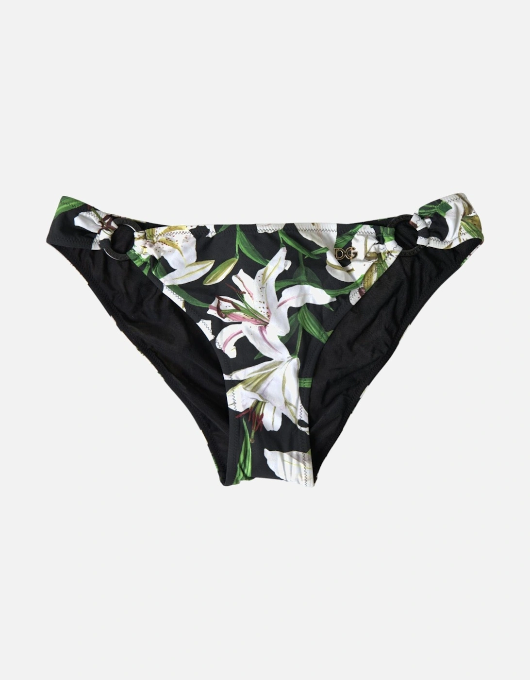 Lily Print Bikini Bottoms BIK1773 Women - Black Swimwear, 6 of 5