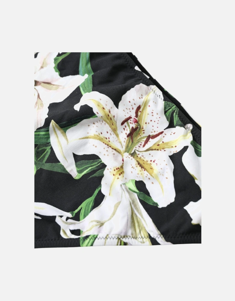 Lily Print Bikini Bottoms BIK1773 Women - Black Swimwear