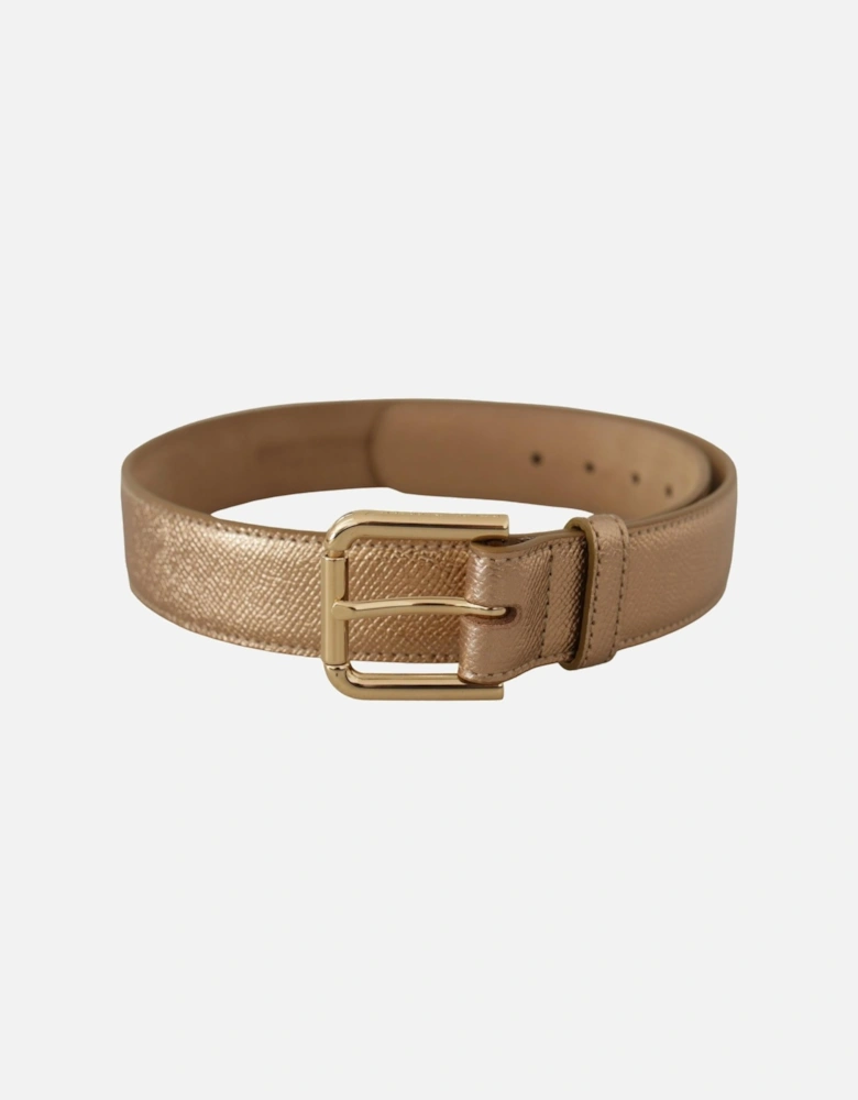 Rose Gold Leather Belt Model BEL8443 Women