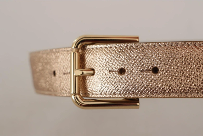 Rose Gold Leather Belt Model BEL8443 Women