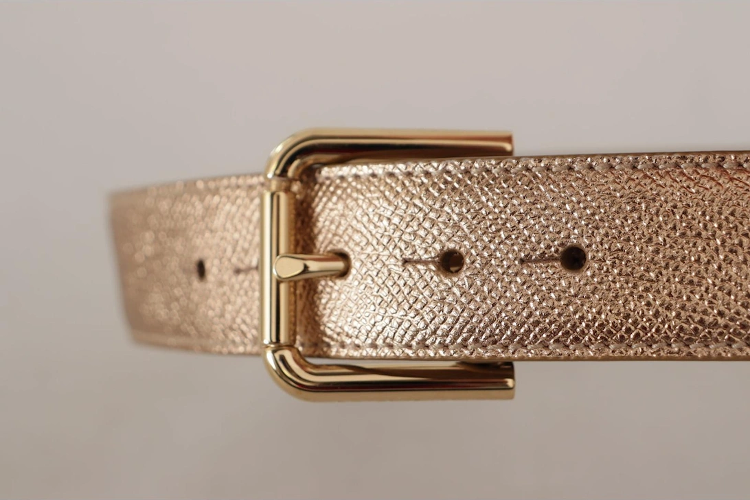 Rose Gold Leather Belt Model BEL8443 Women