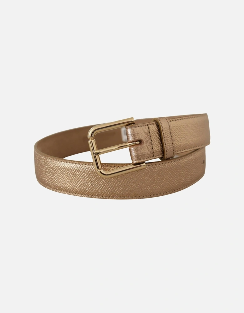 Rose Gold Leather Belt Model BEL8443 Women