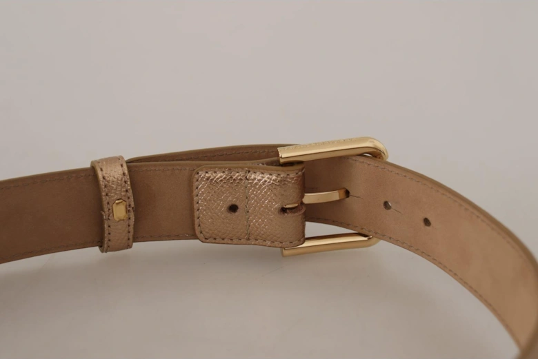 Rose Gold Leather Belt Model BEL8443 Women