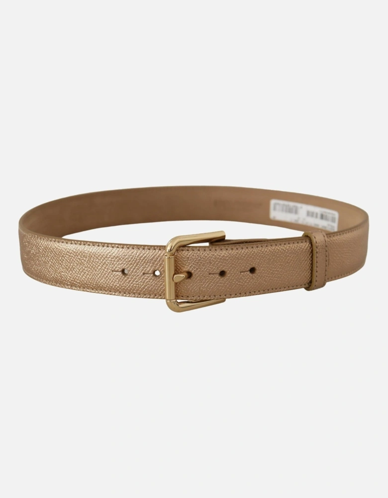 Rose Gold Leather Belt Model BEL8443 Women