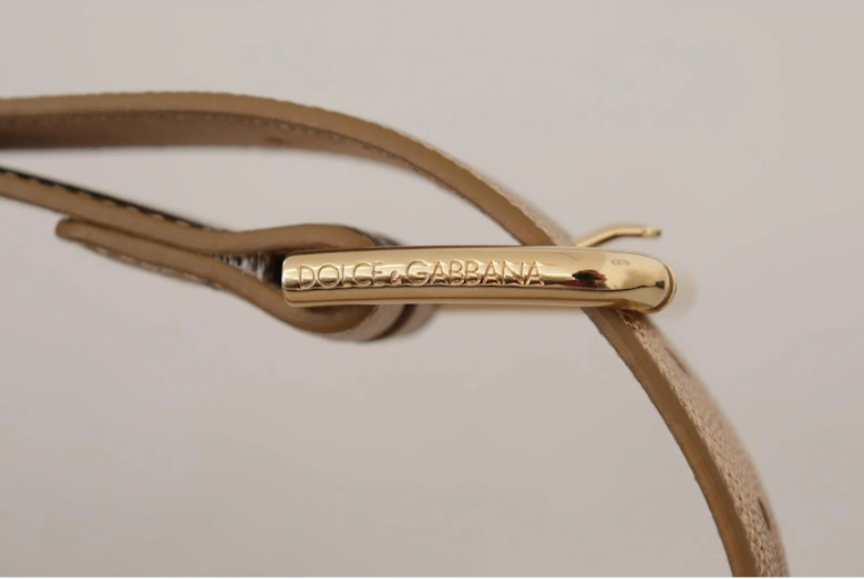 Rose Gold Leather Belt Model BEL8443 Women