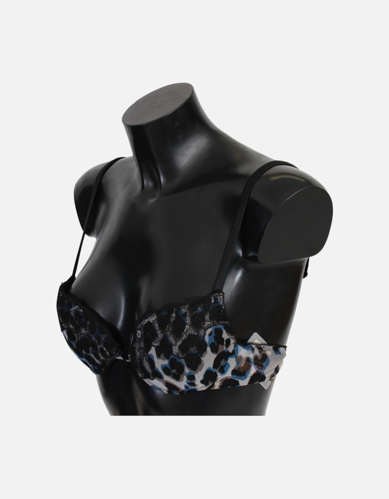 Lace Bra Leopard Print Women - Black Underwear
