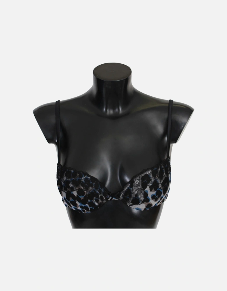 Lace Bra Leopard Print Women - Black Underwear