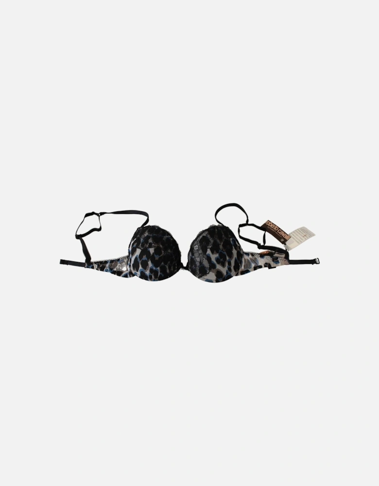 Lace Bra Leopard Print Women - Black Underwear