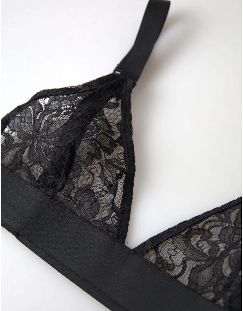 Lace Bralette Minimal Coverage Women - Black Underwear
