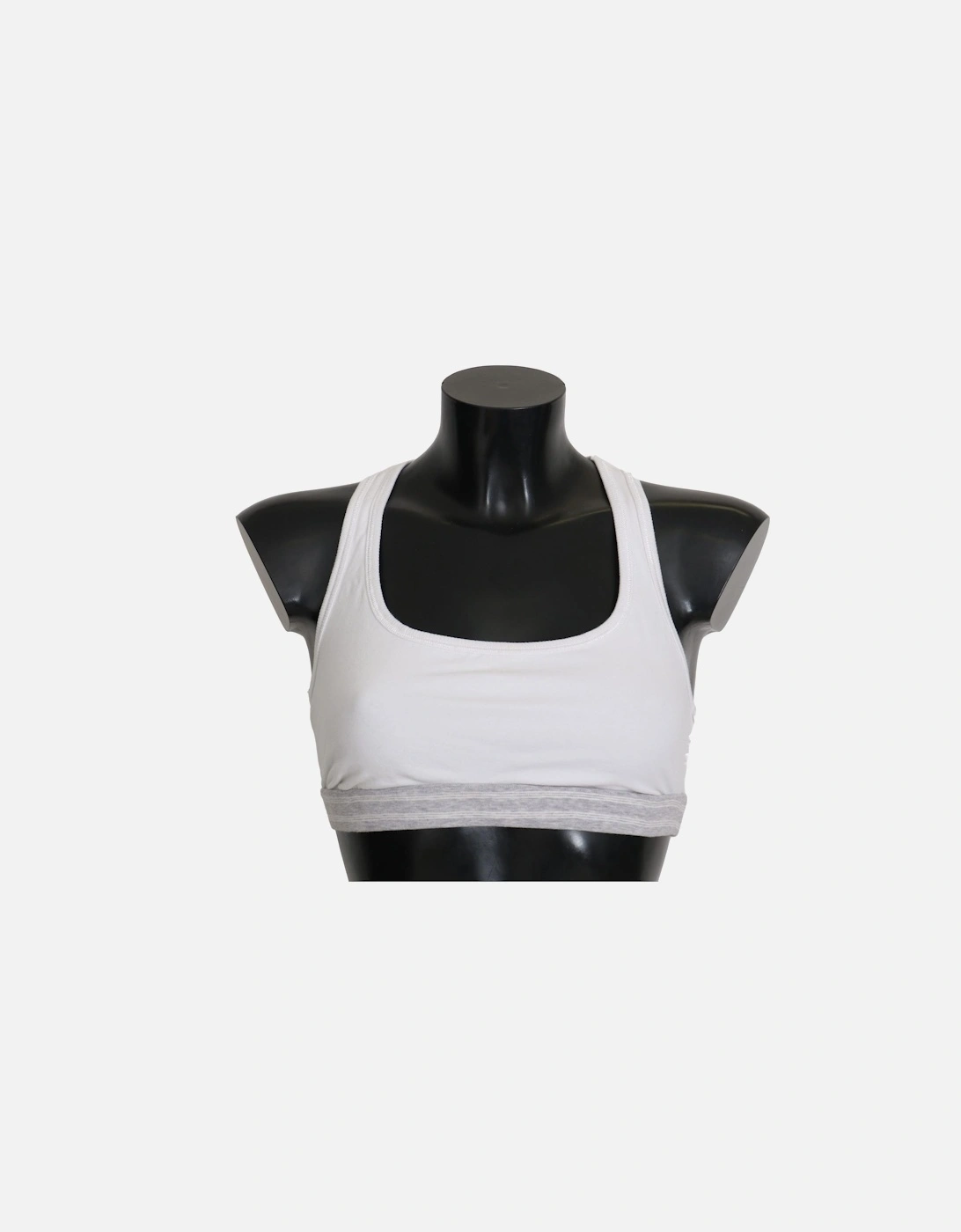 Racerback Sports Bra White Bik244 Women Underwear, 5 of 4