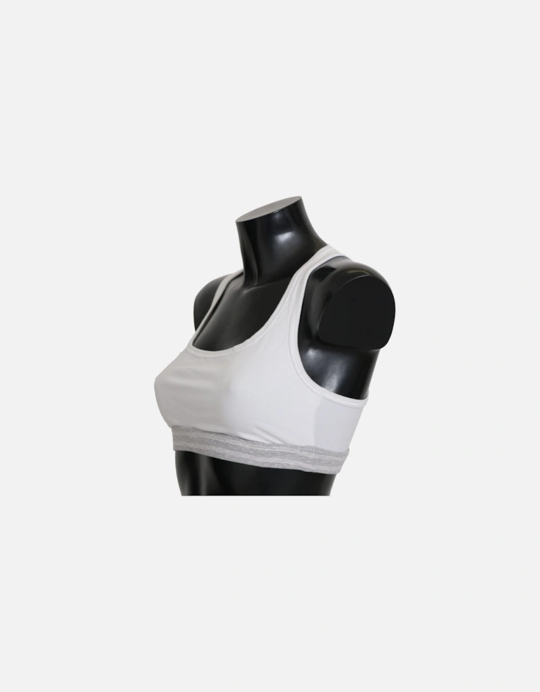 Racerback Sports Bra White Bik244 Women Underwear