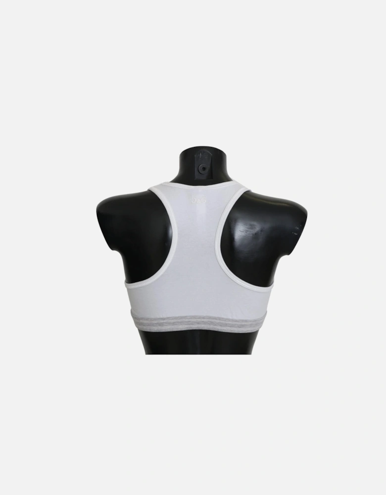 Racerback Sports Bra White Bik244 Women Underwear