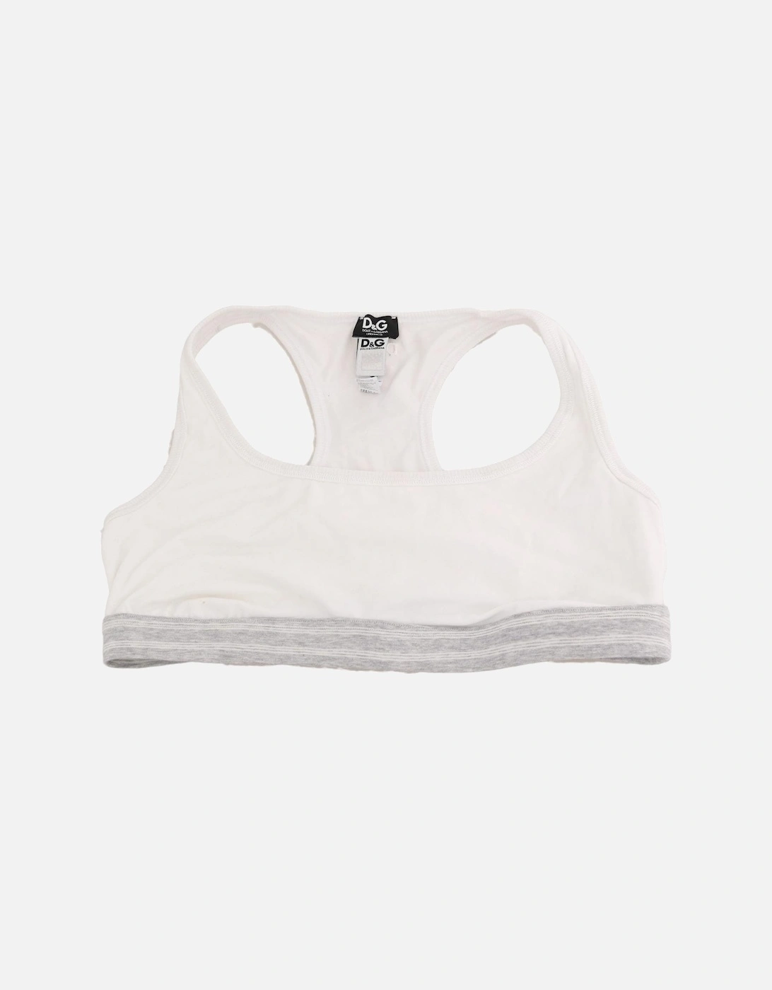 Racerback Sports Bra White Bik244 Women Underwear