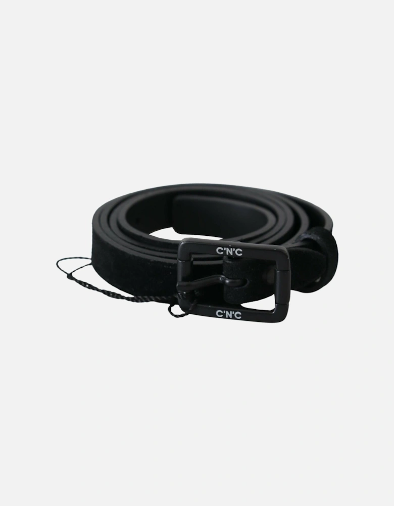 Suede Leather Belt Women - Black