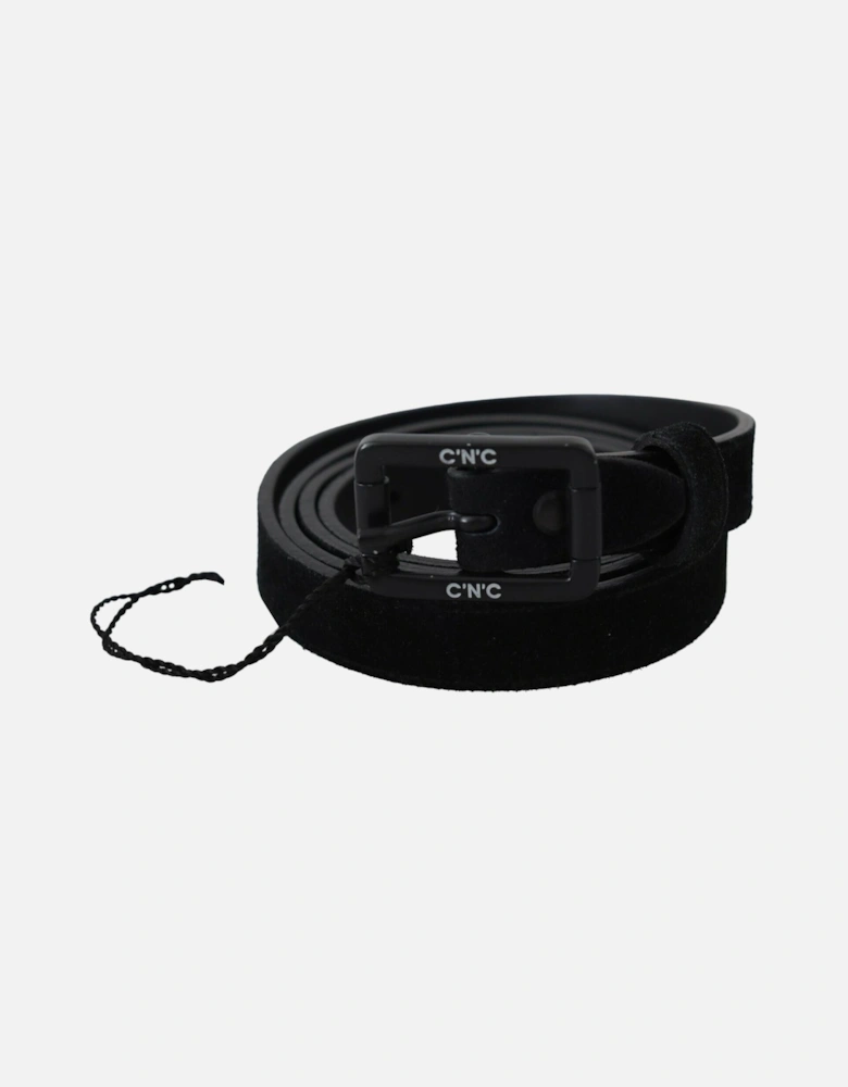 Suede Leather Belt Women - Black