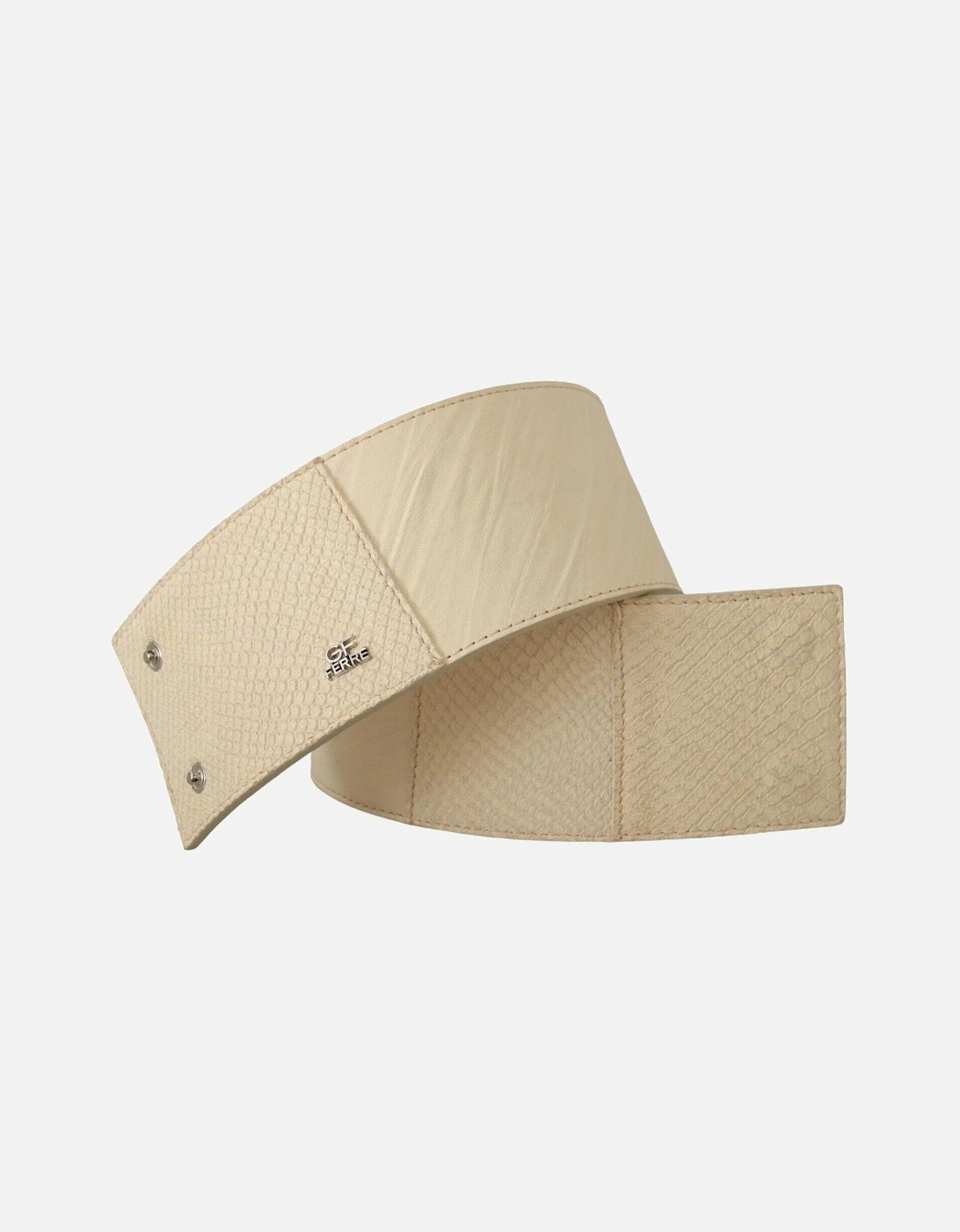Leather Belt Women - White