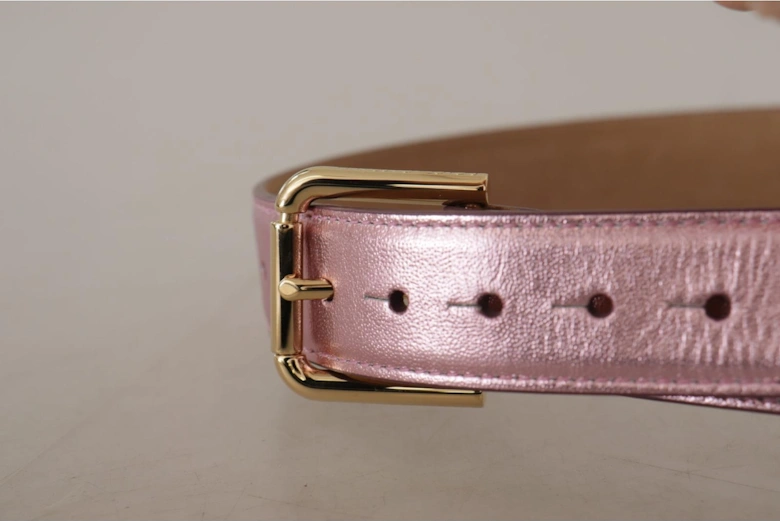 Pink Leather Belt Classic Style Women