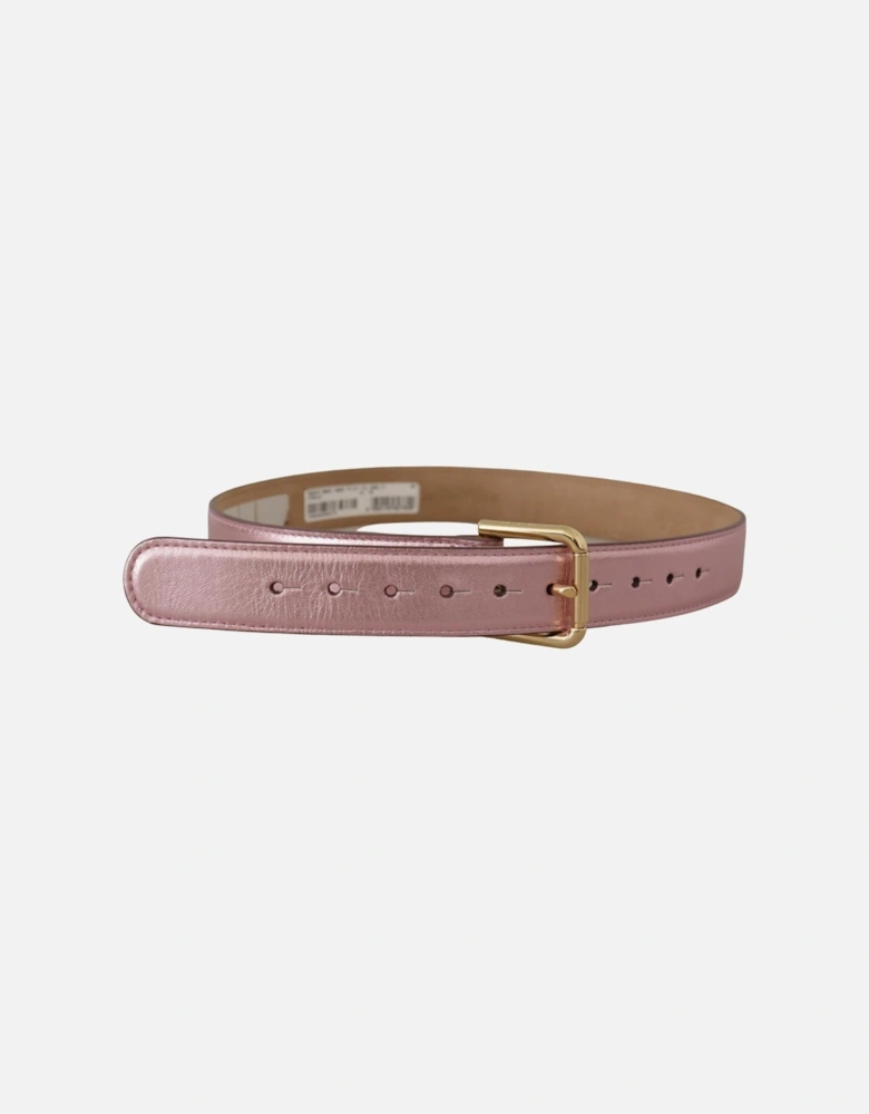 Pink Leather Belt Classic Style Women