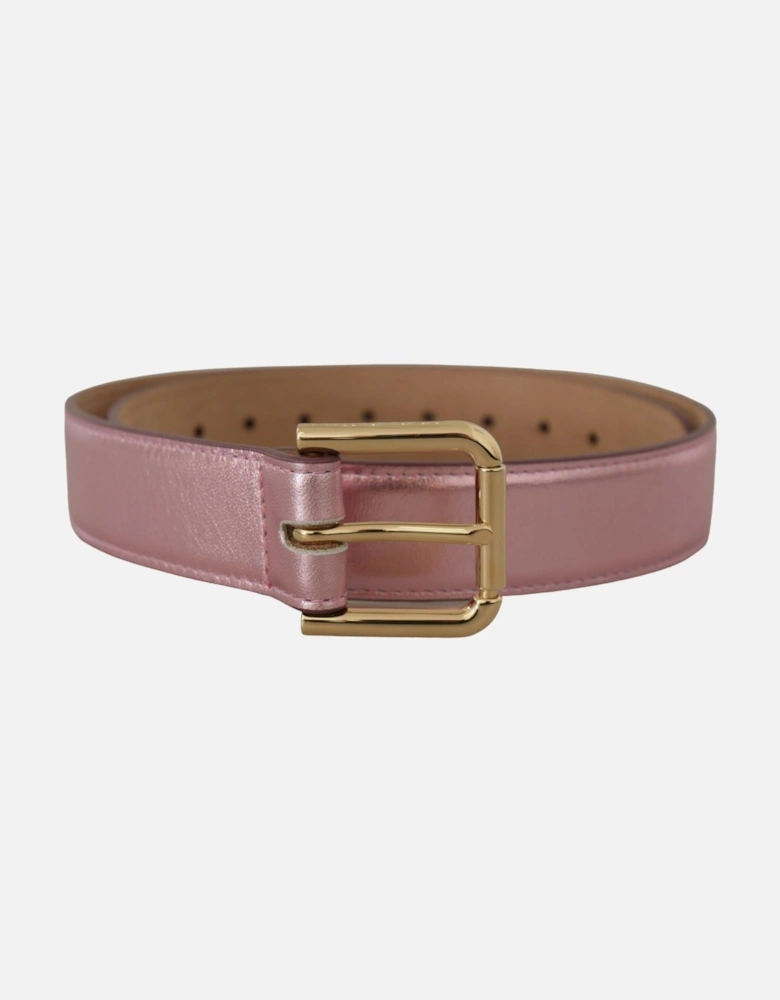 Pink Leather Belt Classic Style Women