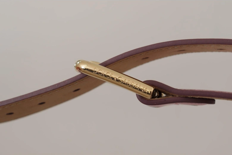 Pink Leather Belt Classic Style Women